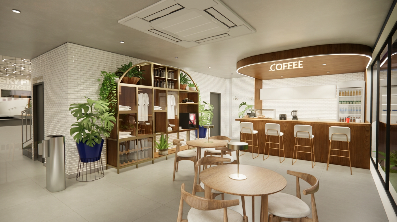 Espaço Coffee da Skyfit Concept